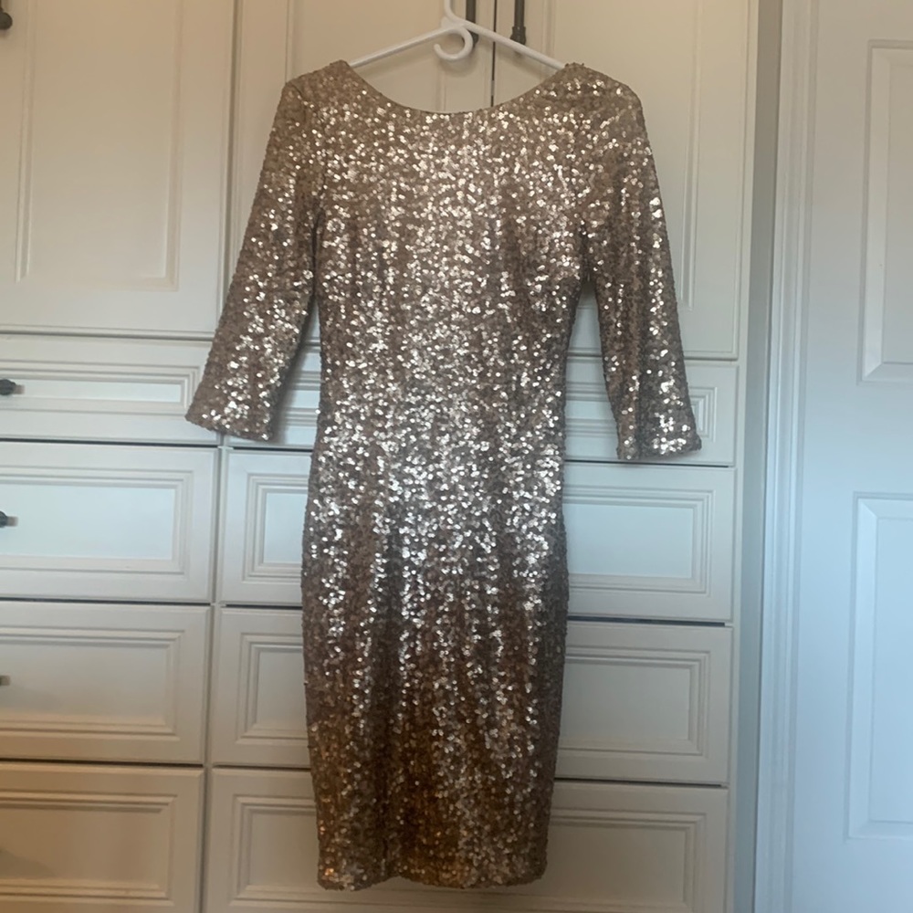 Hot little gold sequin Badgley Mishka size 2